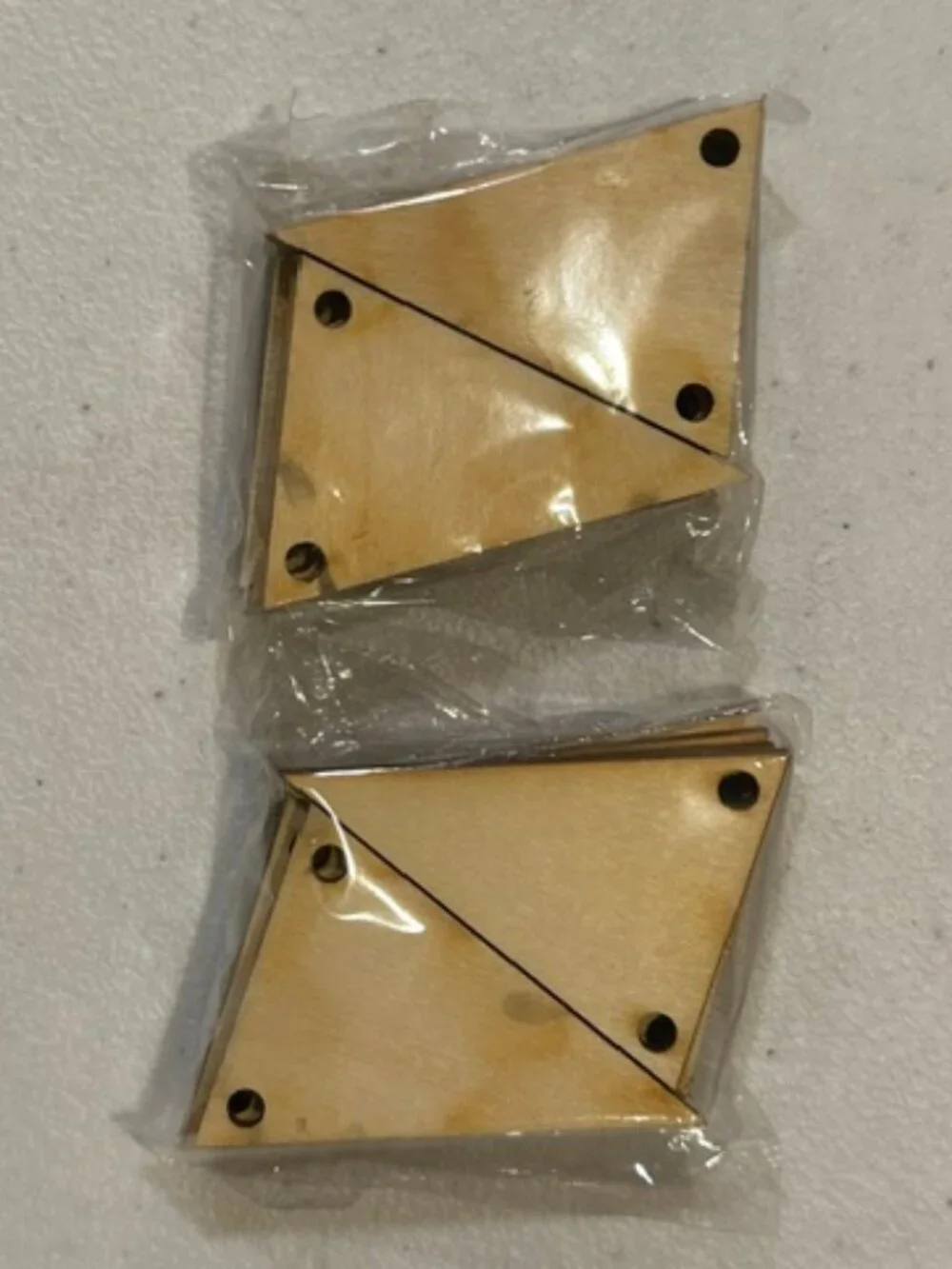 NEW DIY Wood Pennant Banner Blanks Two Sizes-48 pieces